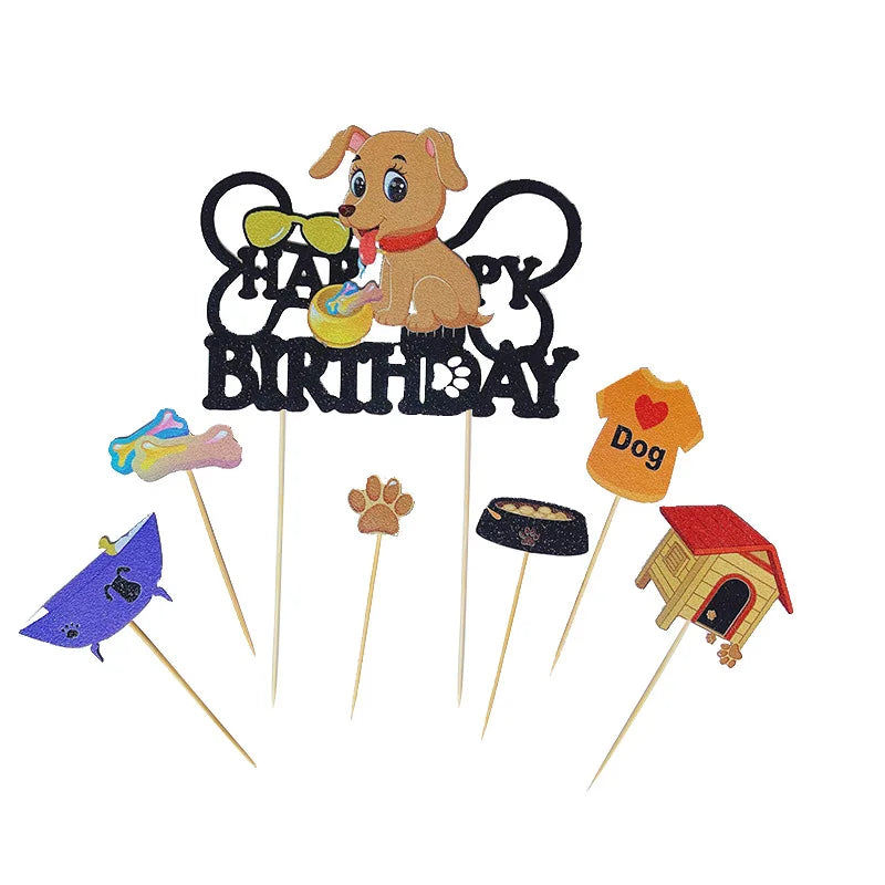 Bunny Cake Topper - Happy Birthday Kid Party Decor