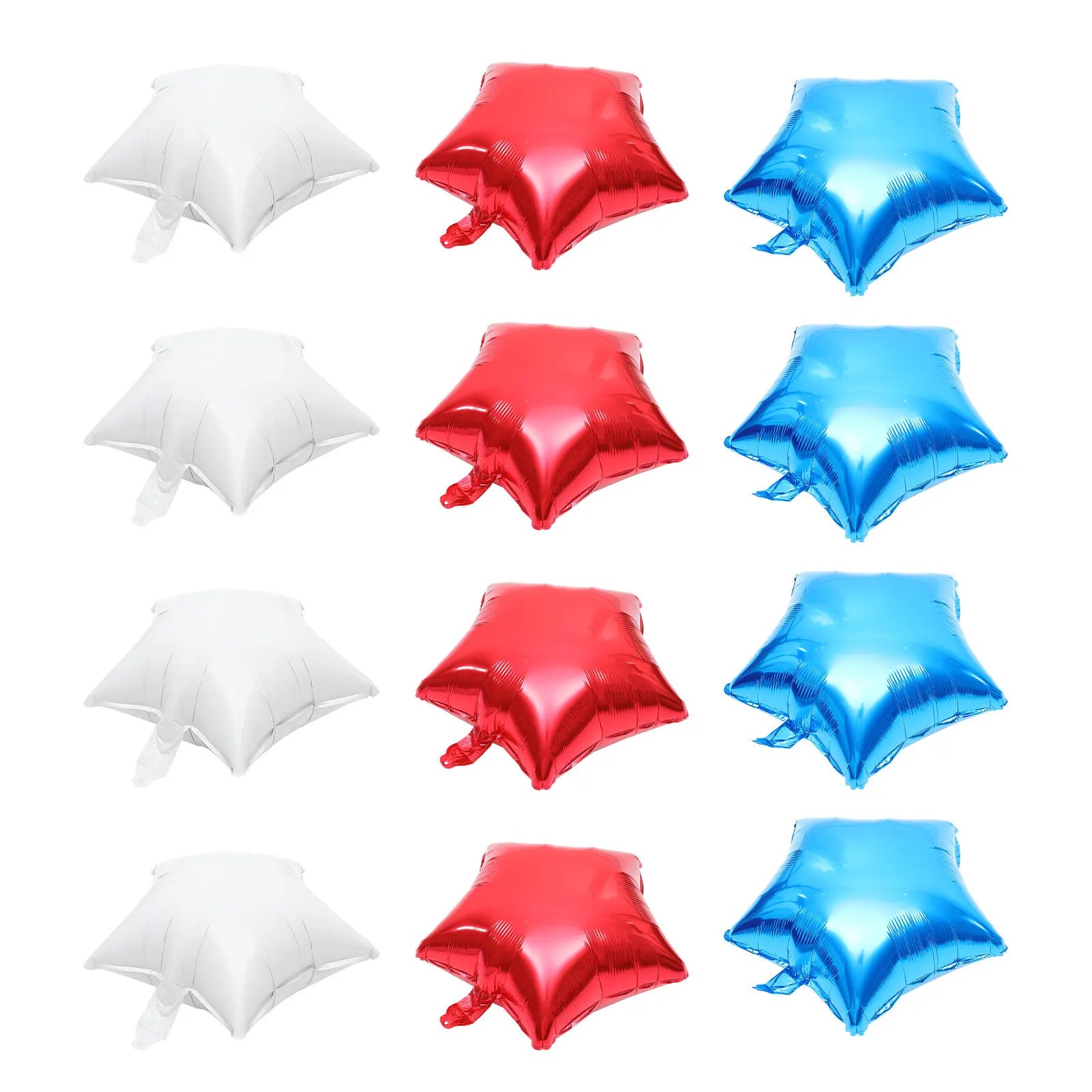 Patriotic Star Balloons - Red White Blue 4th July Decor