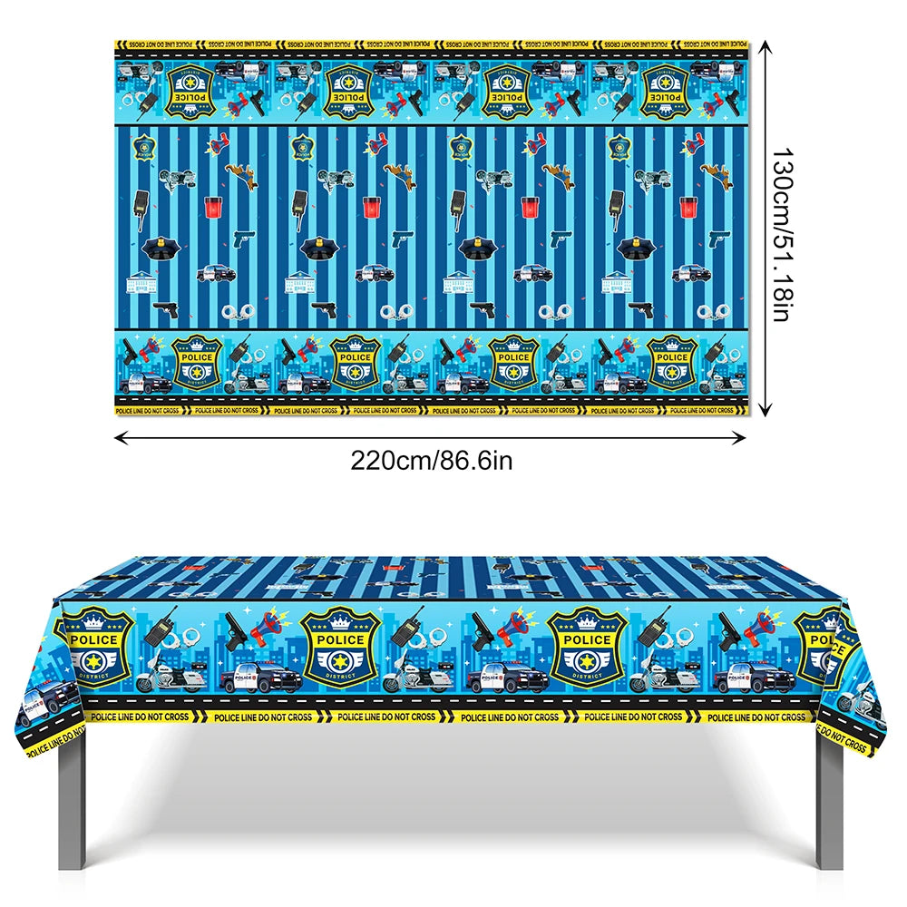 Police Car Balloons - Fun Kids Party Decorations