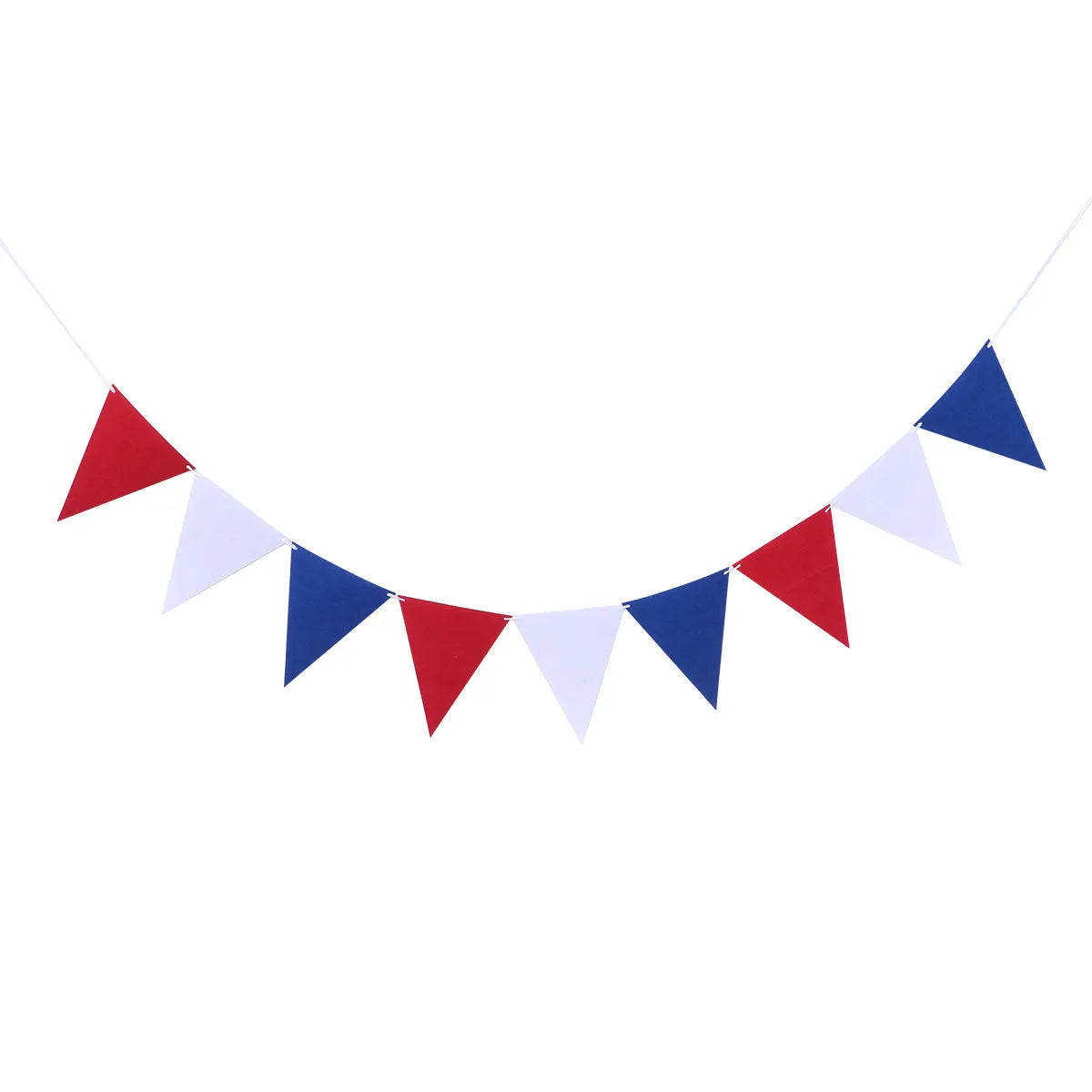 Patriotic Banner - Red White Flag Garland 4th July Decor