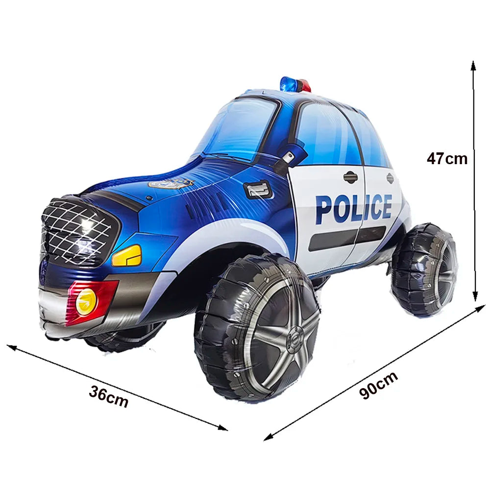 Police Car Balloons - Fun Kids Party Decorations