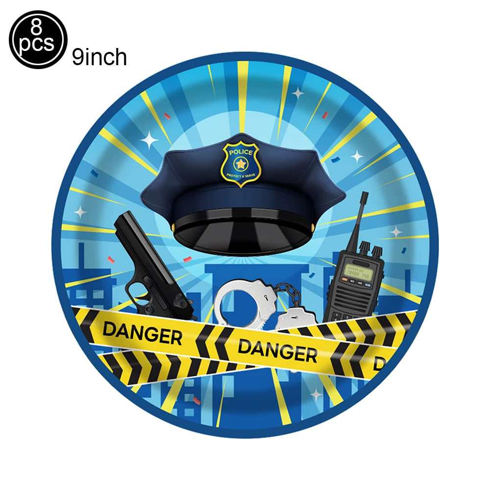 Police Car Balloons - Fun Kids Party Decorations