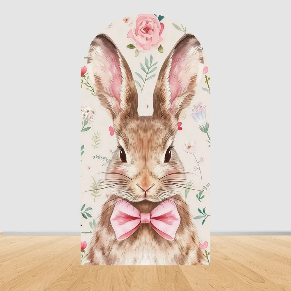 Easter Rabbit Birthday Backdrop - Party Photo Decor