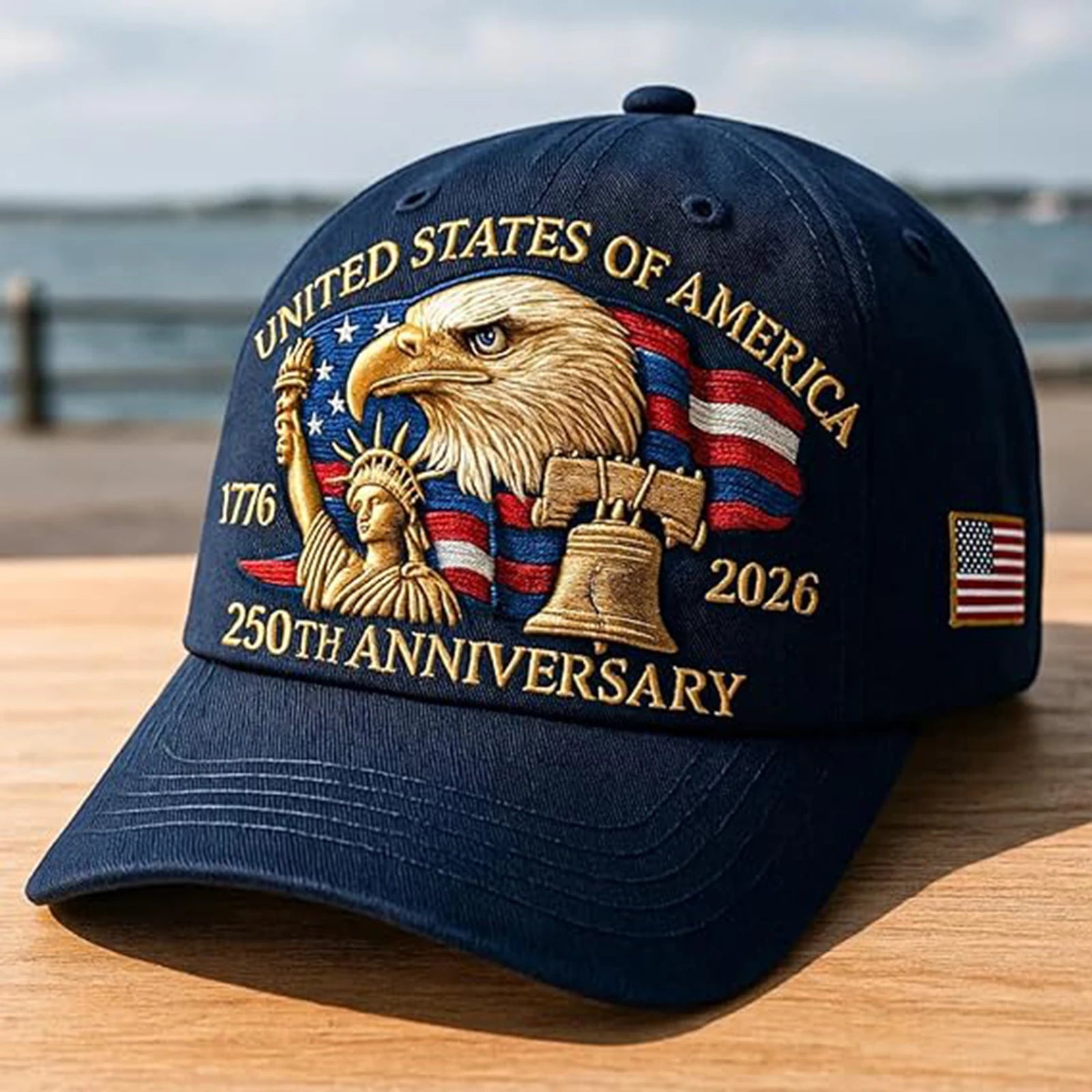 Patriotic Cap - Retro 250th Anniversary USA Hat