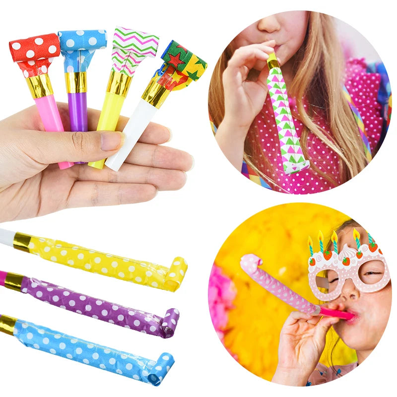 Birthday Party Whistles - Kids Celebration Props 20pc