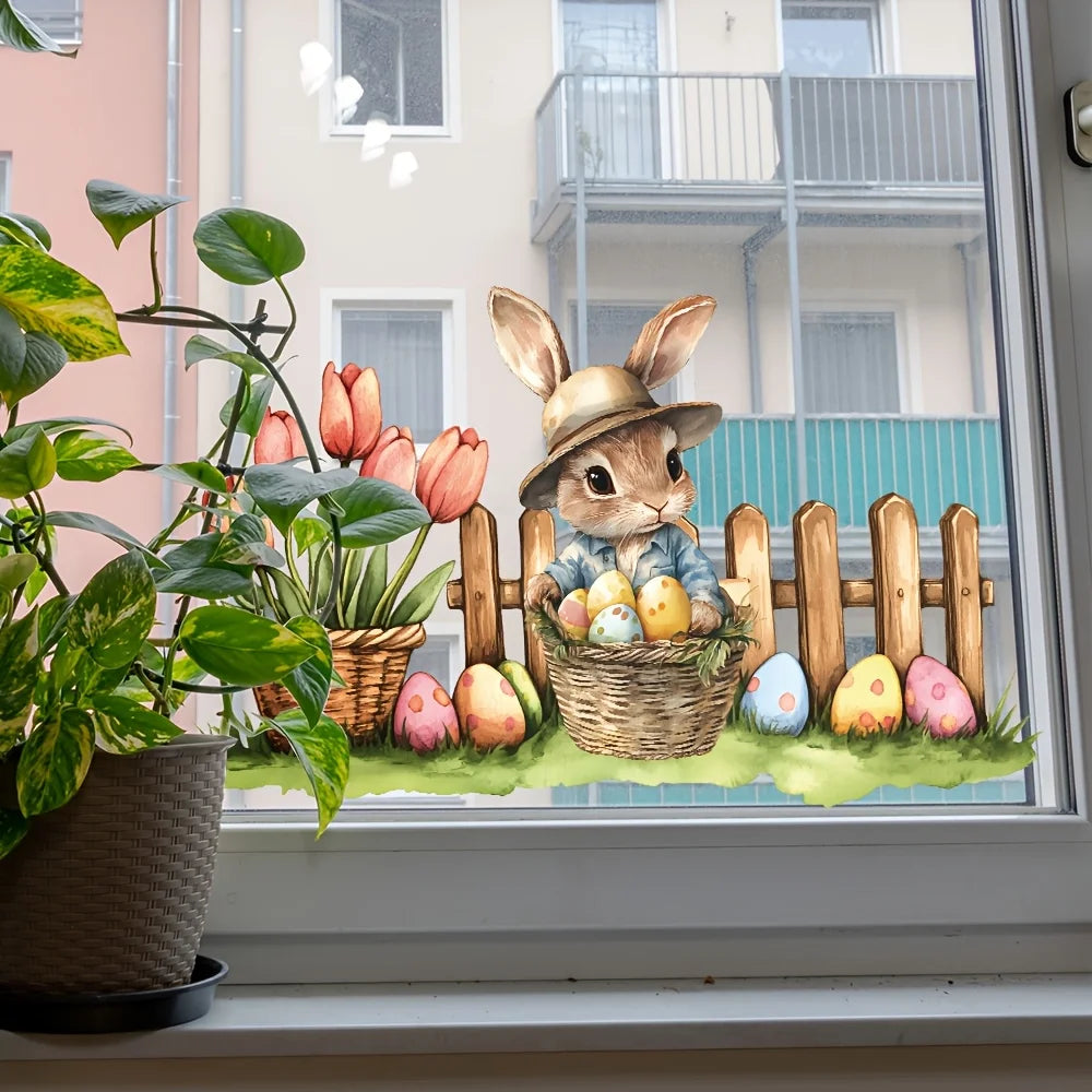 Easter Stickers Removable Decals - Easter Party Decor 50pc