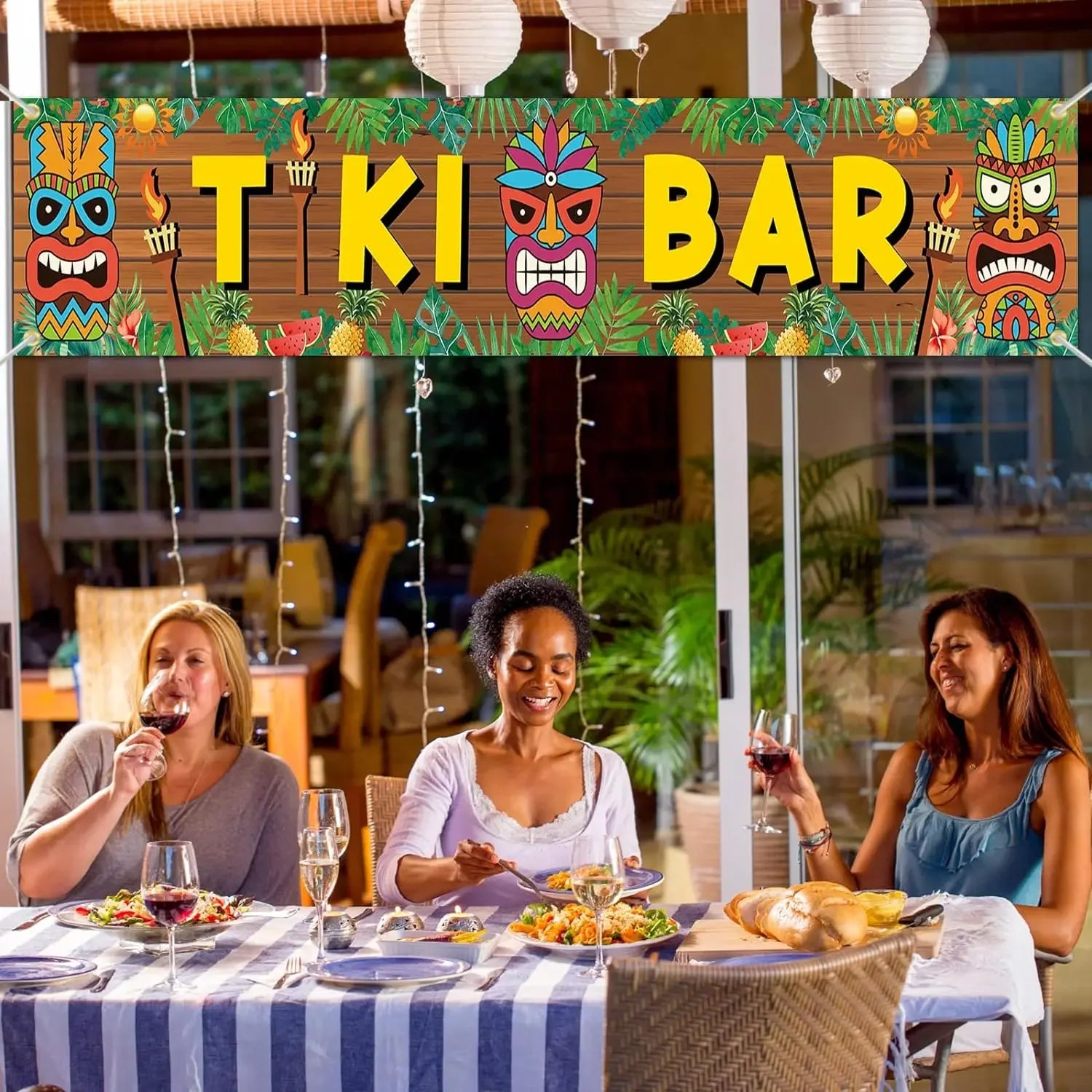 Tropical Tiki Bar Statue - Island Style Pool Party Decor