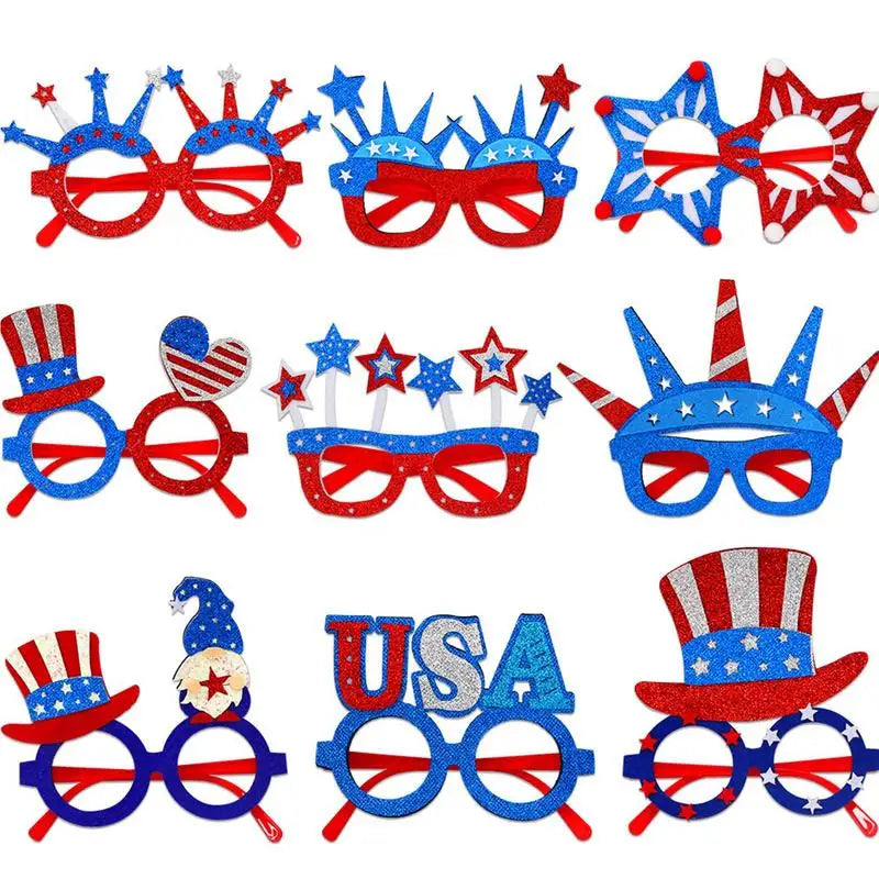 Patriotic Sunglasses - American Flag Shades Red White Blue