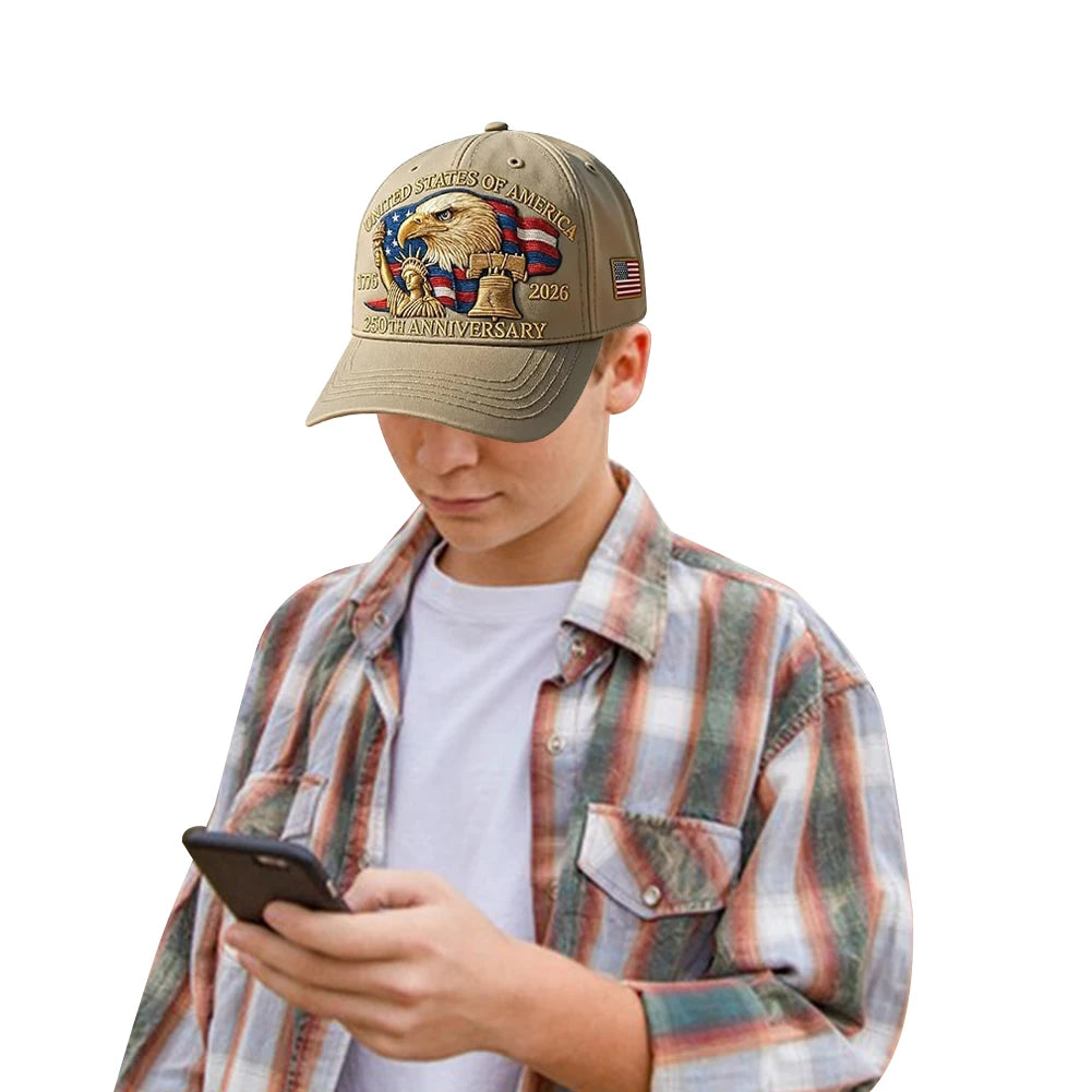 Patriotic Cap - Retro 250th Anniversary USA Hat