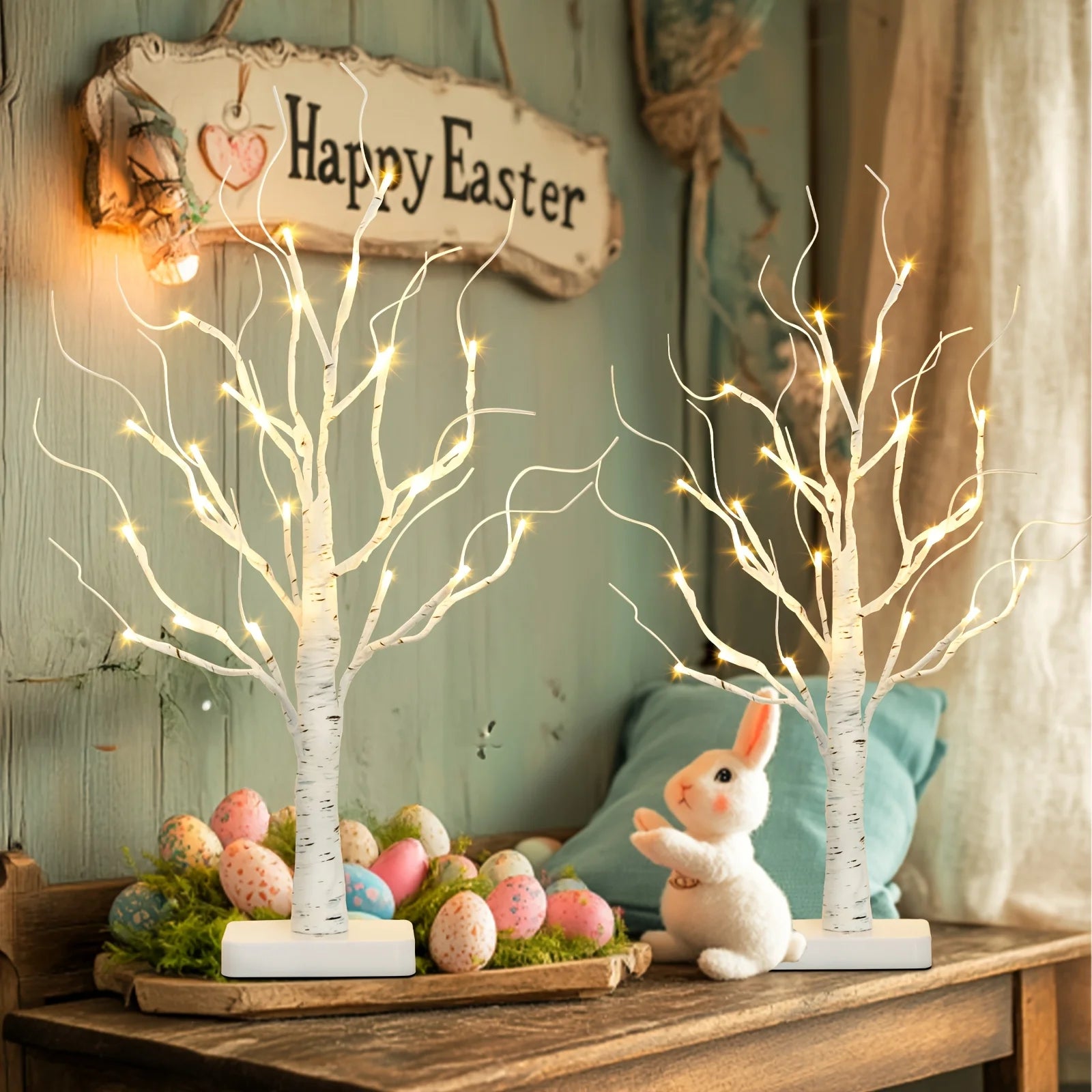 LED Birch Tree Lights - Easter Xmas Decor
