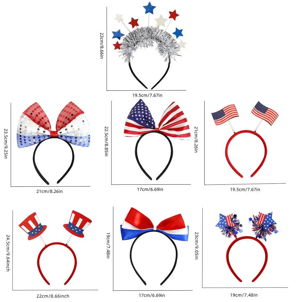 Patriotic Hair Accessories - Red White Blue Headbands