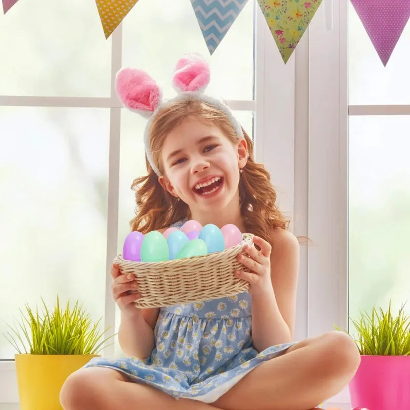 Easter Eggs Fillable Plastic Egg Kids Toy Easter Party Hunt 10PCS