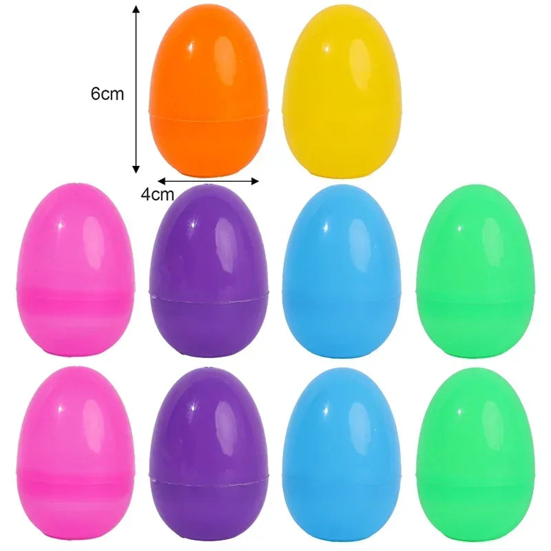 Easter Eggs Fillable Plastic Egg Kids Toy Easter Party Hunt 10PCS