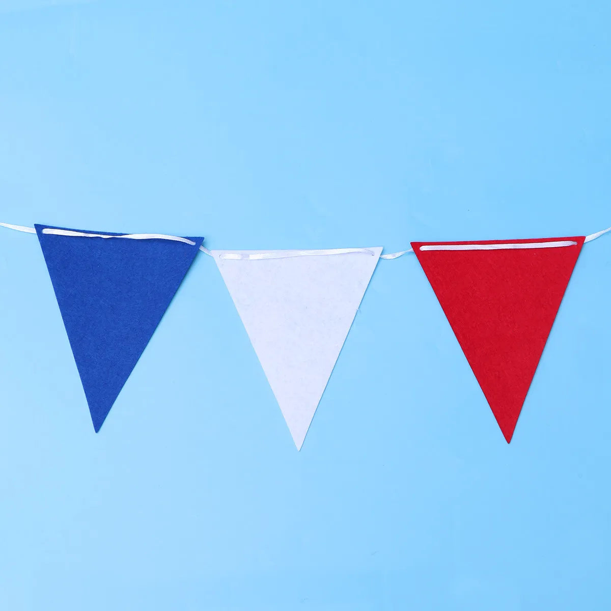 Patriotic Banner - Red White Flag Garland 4th July Decor