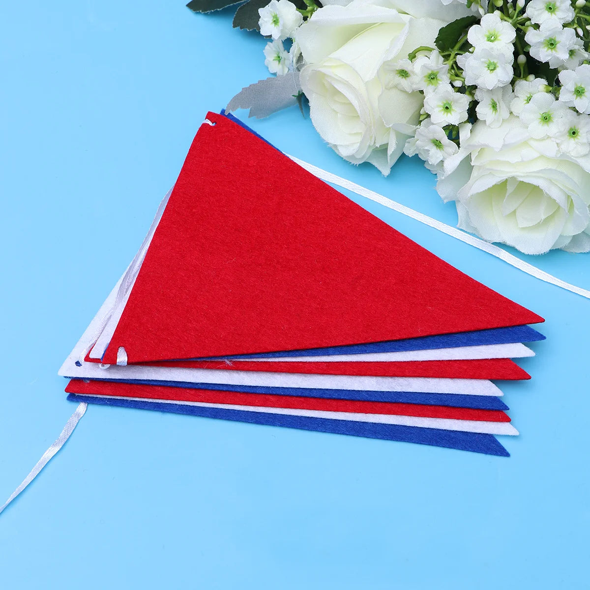 Fourth of July Banner - Red White Blue Patriotic Garland
