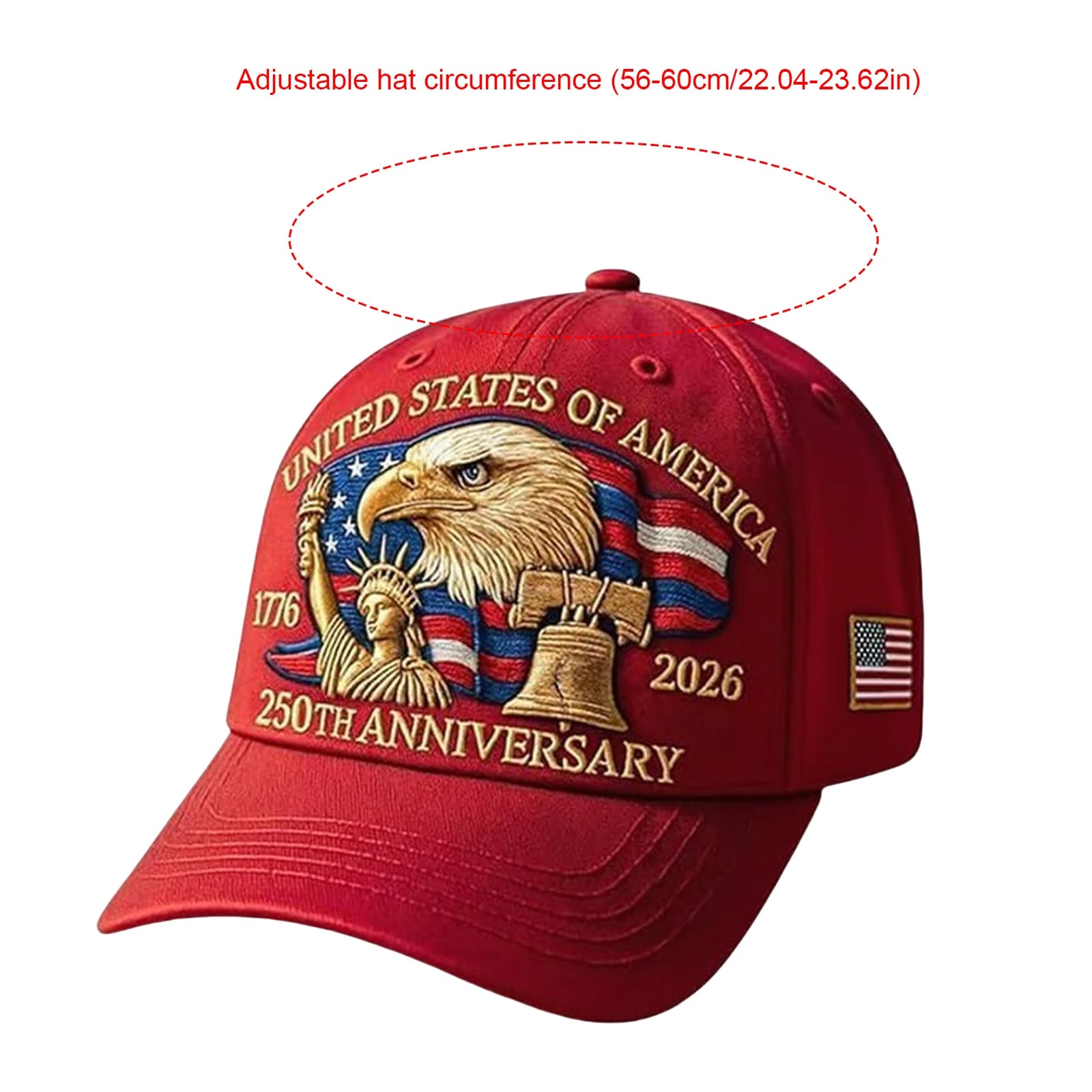 Patriotic Cap - Retro 250th Anniversary USA Hat