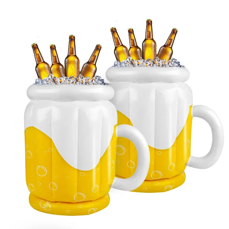 Inflatable Beer Cooler - Funny Hawaiian Summer Party