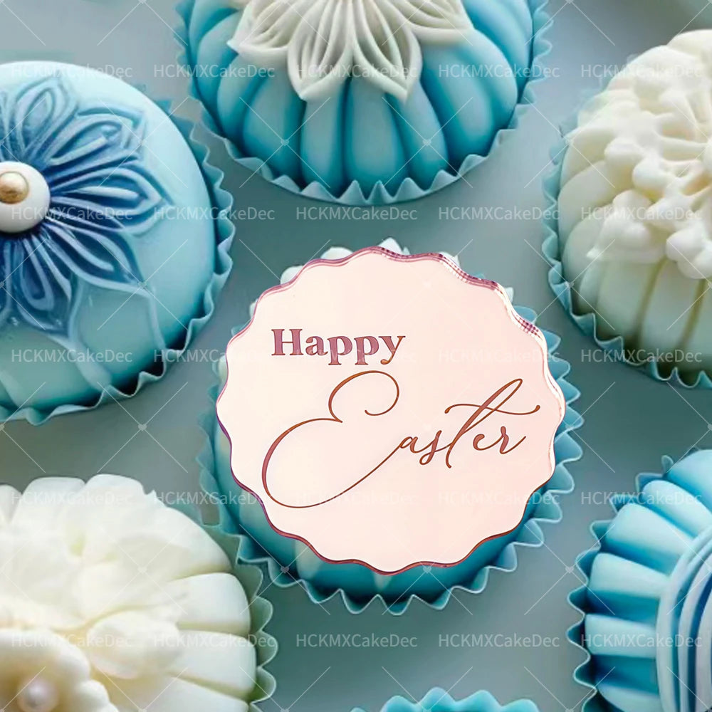Easter Cupcake Toppers - Rabbit Cake Decor 5pc