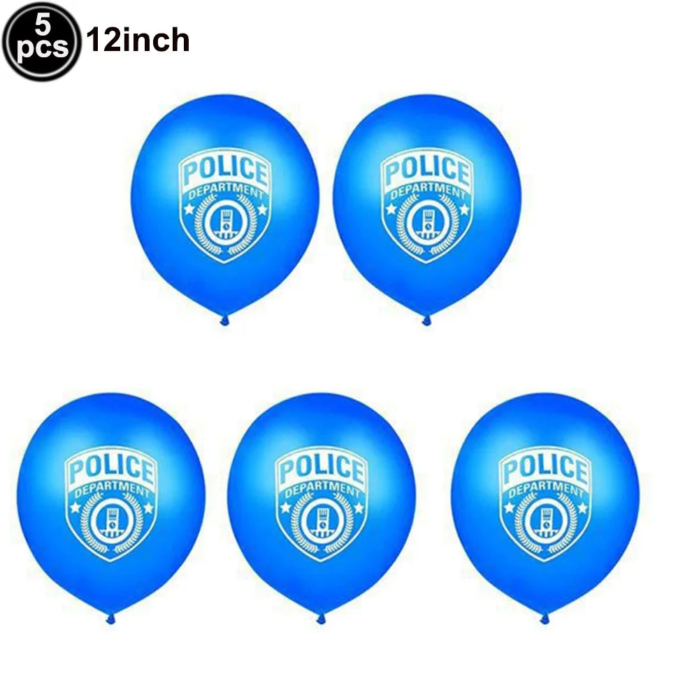 Police Car Balloons - Fun Kids Party Decorations