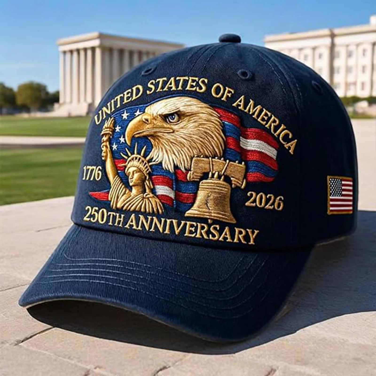 Patriotic Cap - Retro 250th Anniversary USA Hat