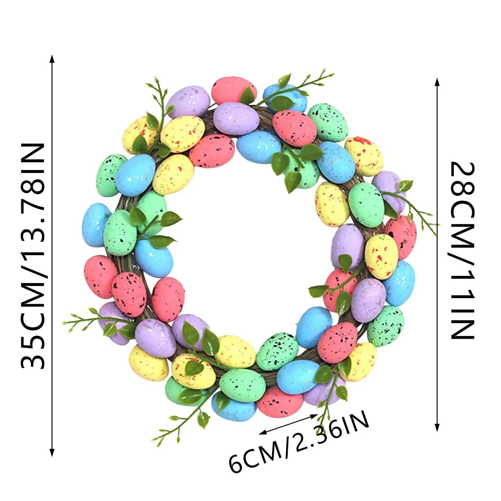 Easter Garland Wreath - Easter Party Decor 1pc