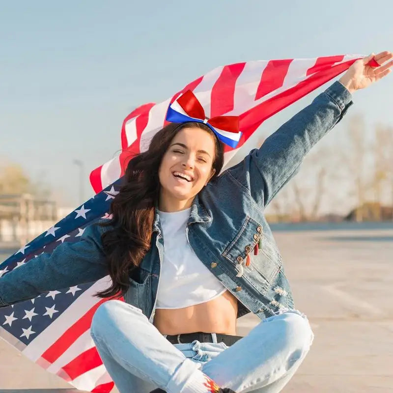 Patriotic Hair Accessories - Red White Blue Headbands