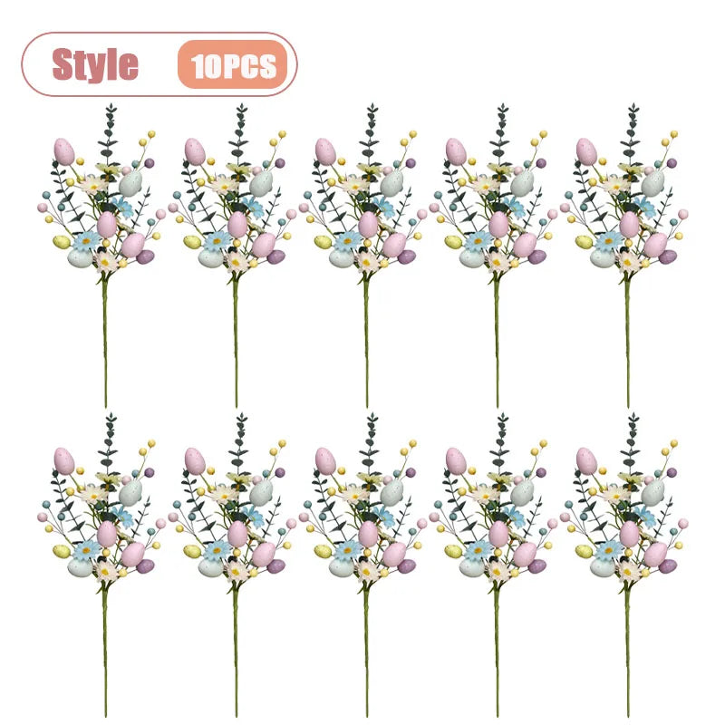 Easter Floral Stems Artificial Daisy - Spring Home Decor 1-10PCS