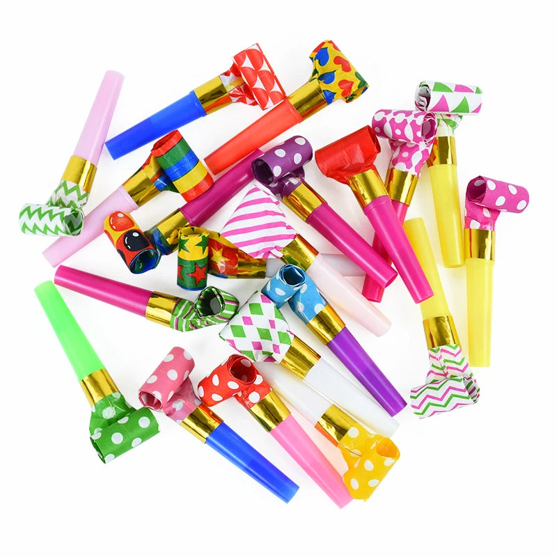 Birthday Party Whistles - Kids Celebration Props 20pc