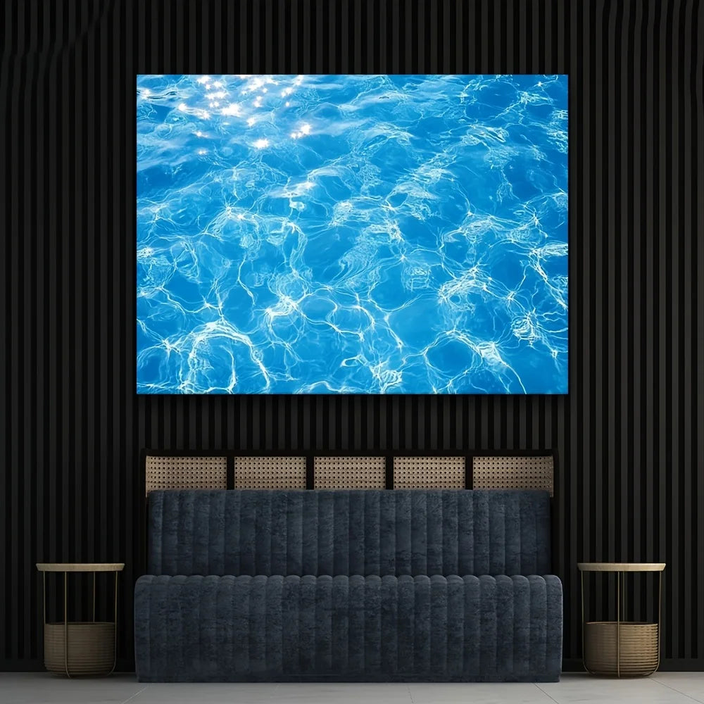 Pool Background - Realistic Water Wave Ripple Effect Blue