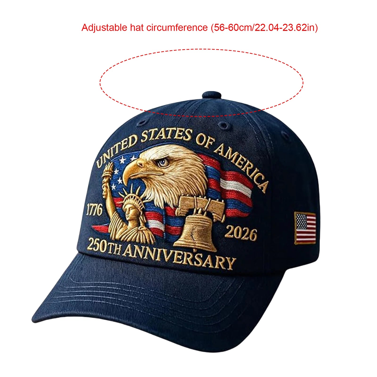 Patriotic Cap - Retro 250th Anniversary USA Hat