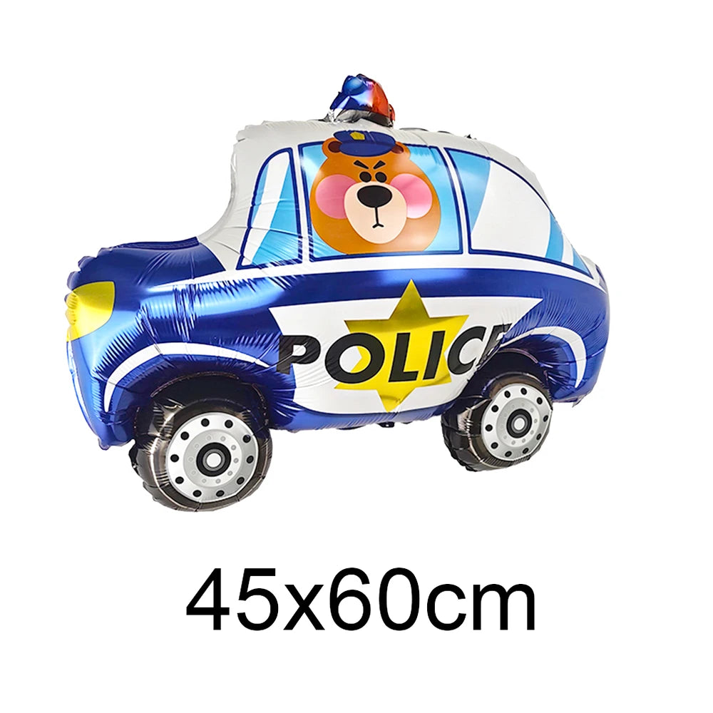 Police Car Balloons - Fun Kids Party Decorations