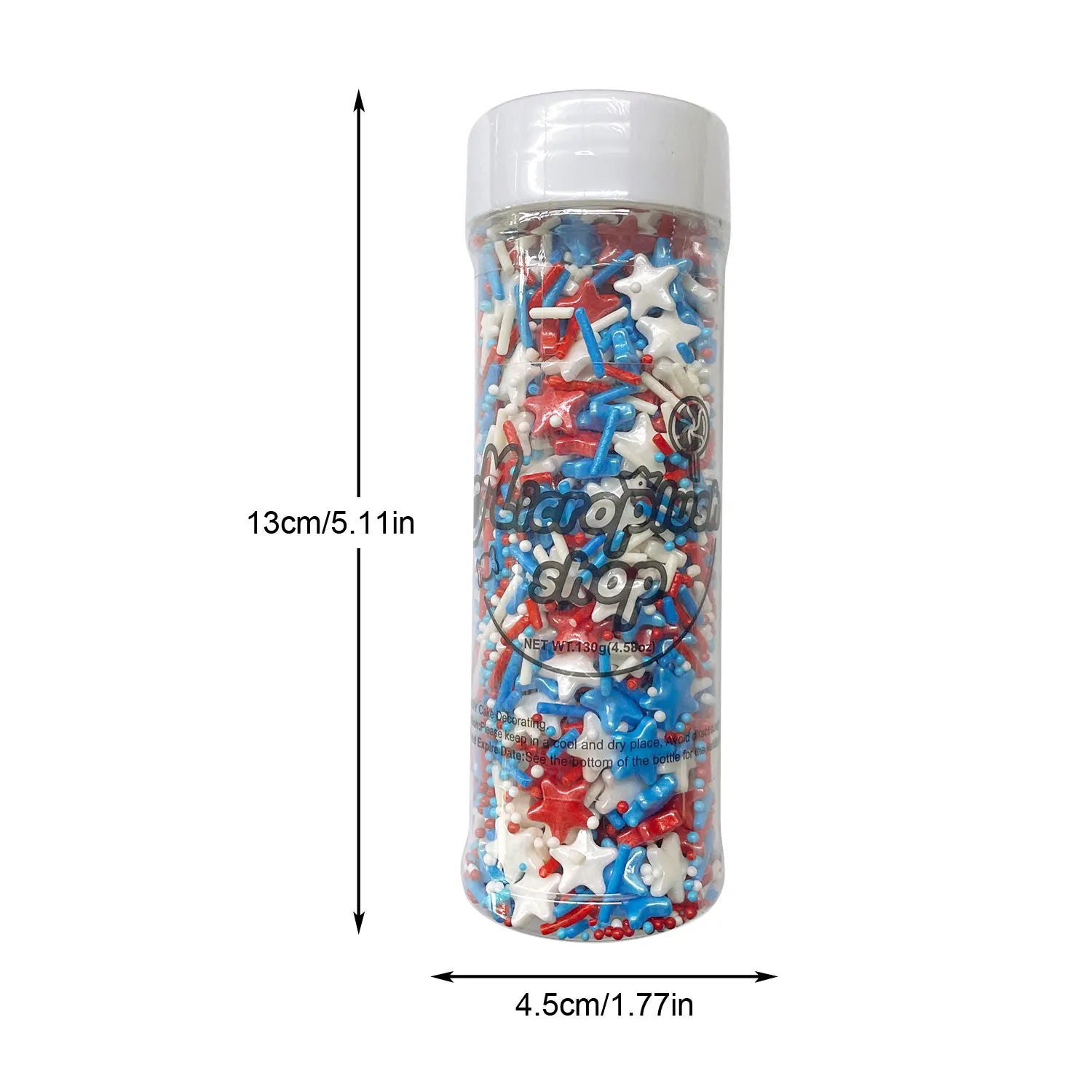 Red White Blue Sprinkles - Patriotic Cupcake Topping