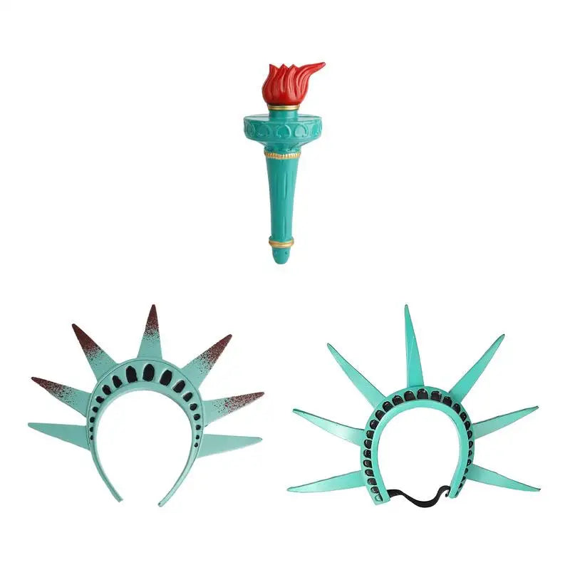 Patriotic Goddess Costume - Lightweight Red White Blue Accessory