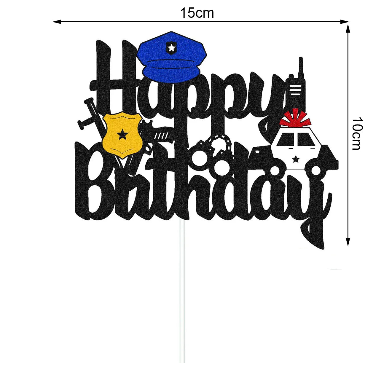 Police Car Balloons - Fun Kids Party Decorations