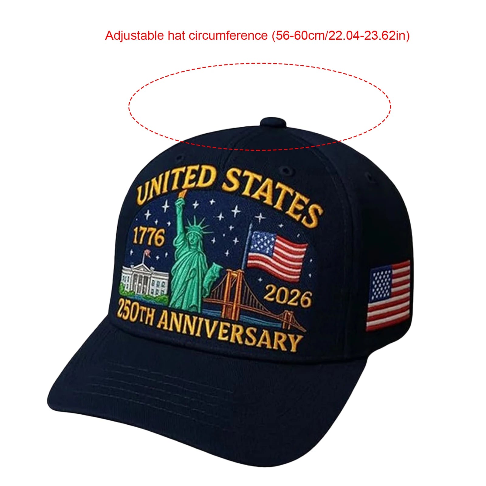 Patriotic Cap - Retro 250th Anniversary USA Hat
