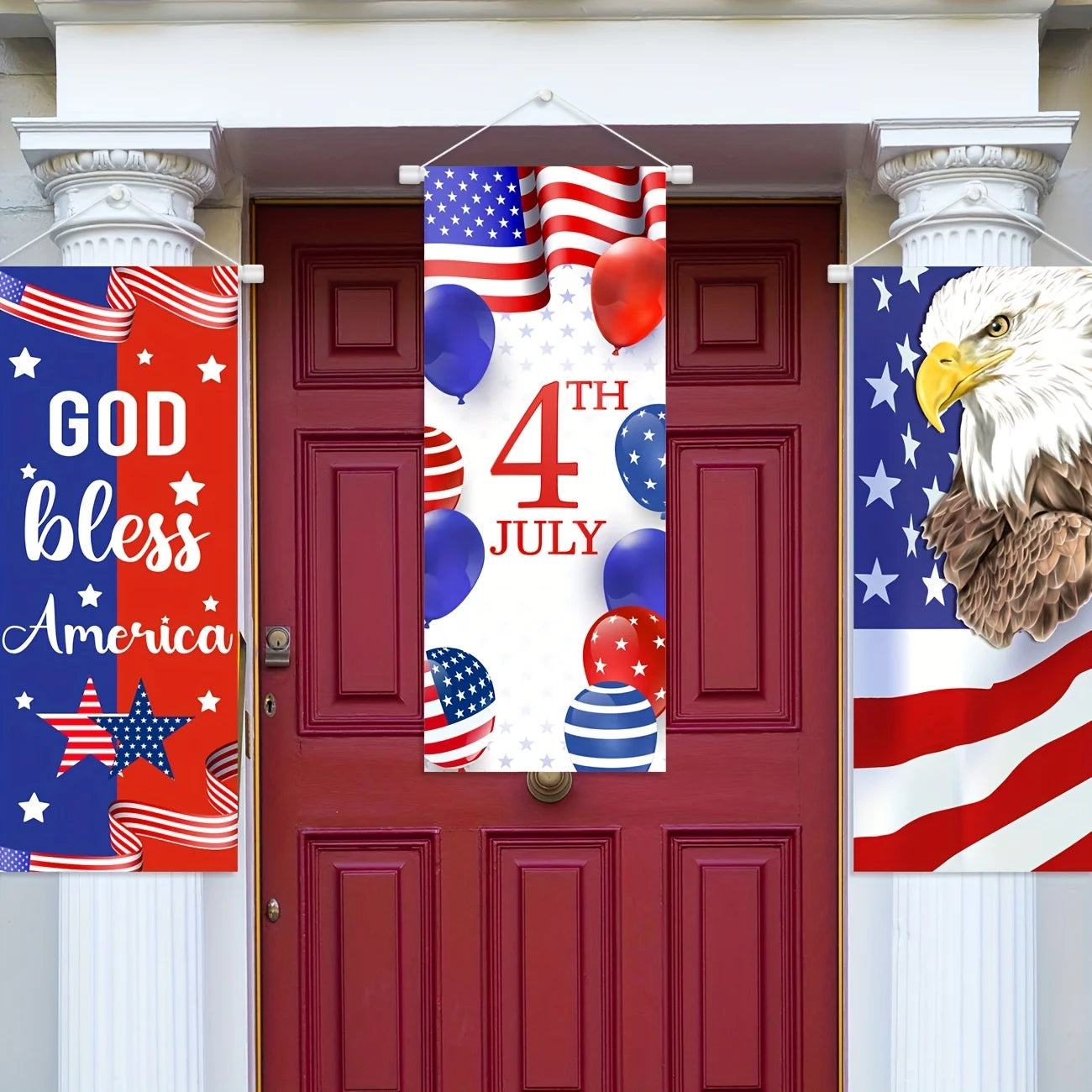 4th of July Banner - Patriotic Independence Day Flag