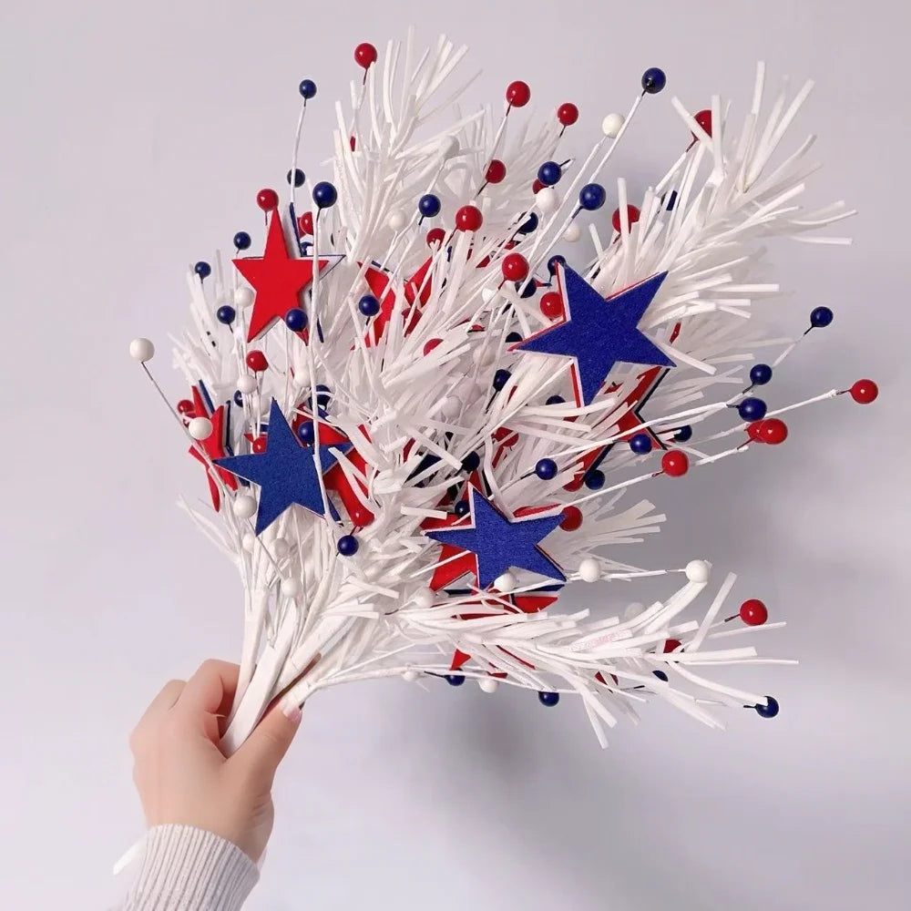 Patriotic Star Decoration - Red White Blue July 4th