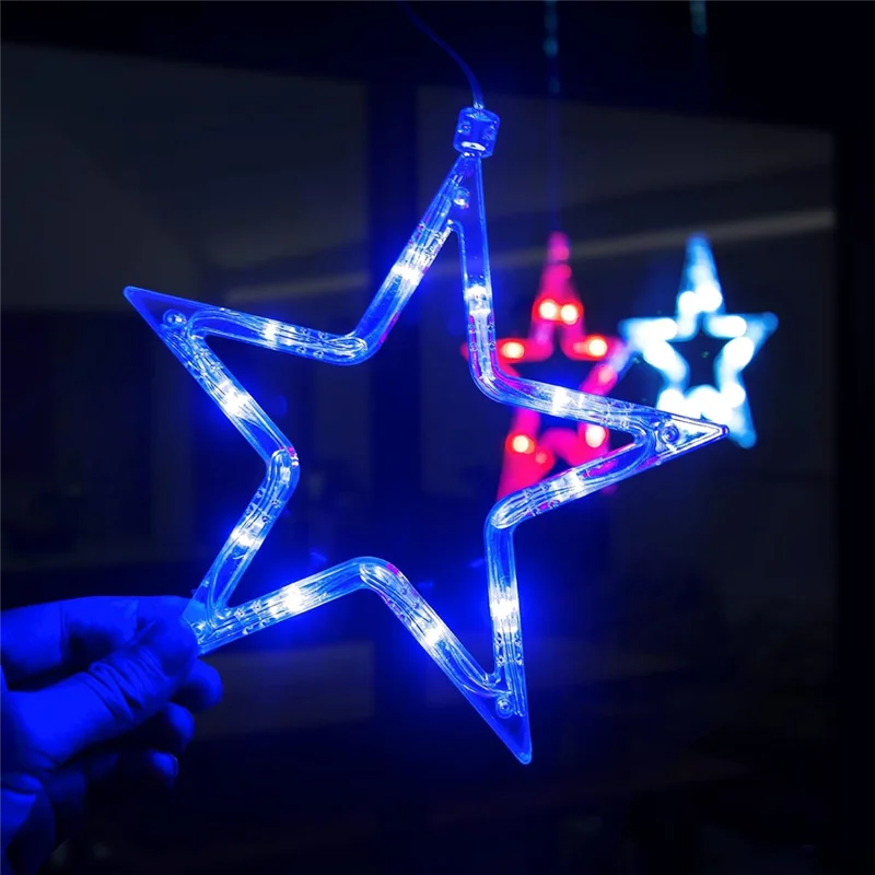 Patriotic Window Light - Red White Blue 4th July Decoration