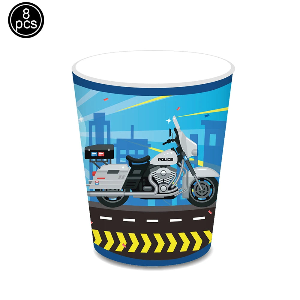 Police Car Balloons - Fun Kids Party Decorations