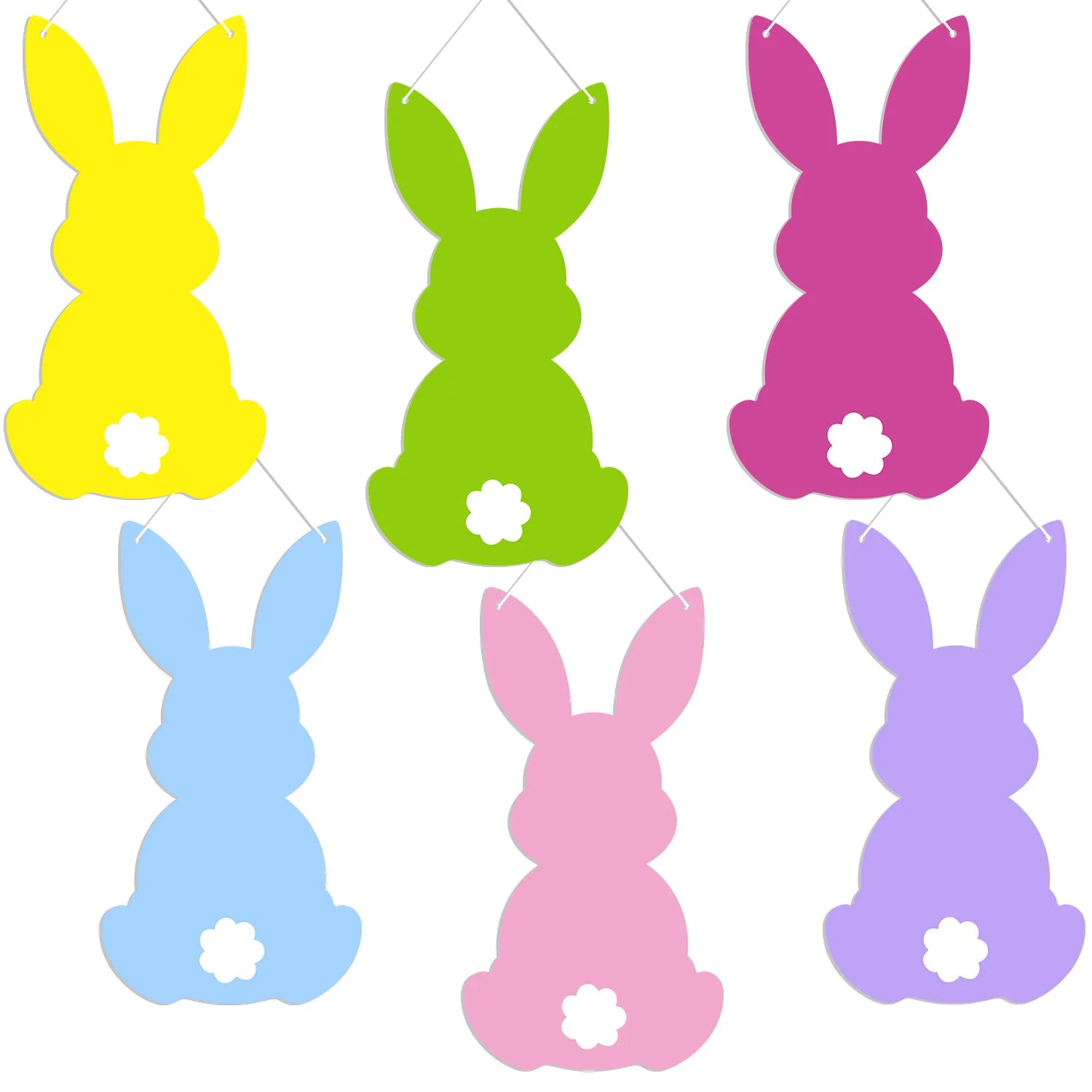Easter Bunny Background Cloth - Easter Decoration 2D