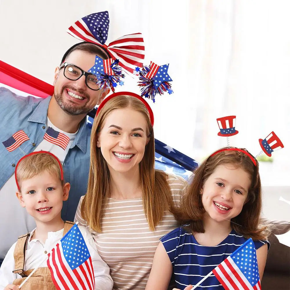 Patriotic Hair Accessories - Red White Blue Headbands