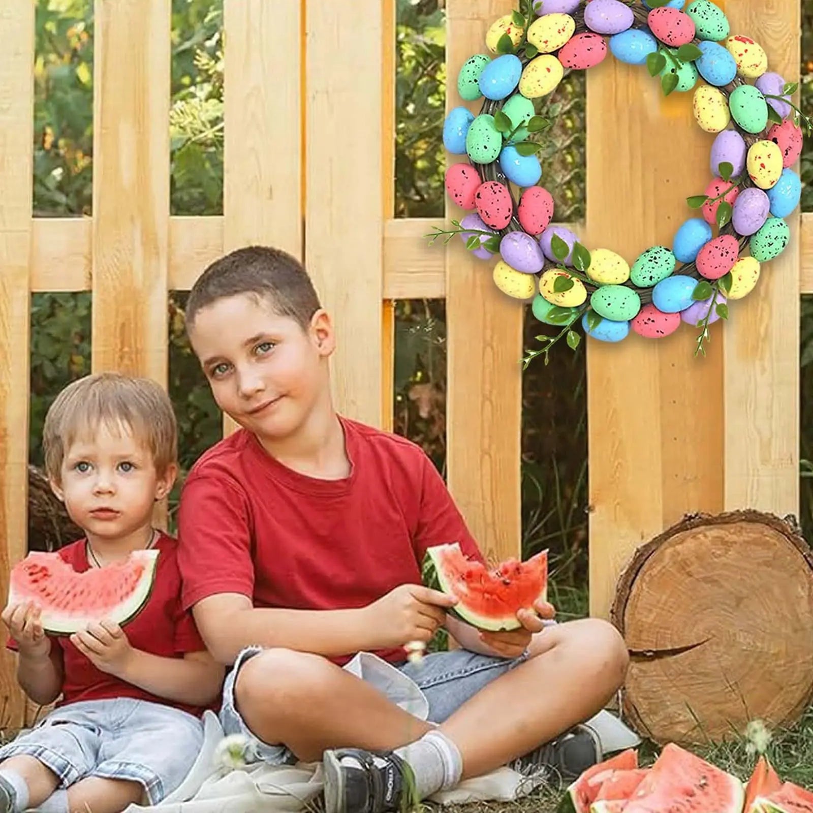 Easter Garland Wreath - Easter Party Decor 1pc