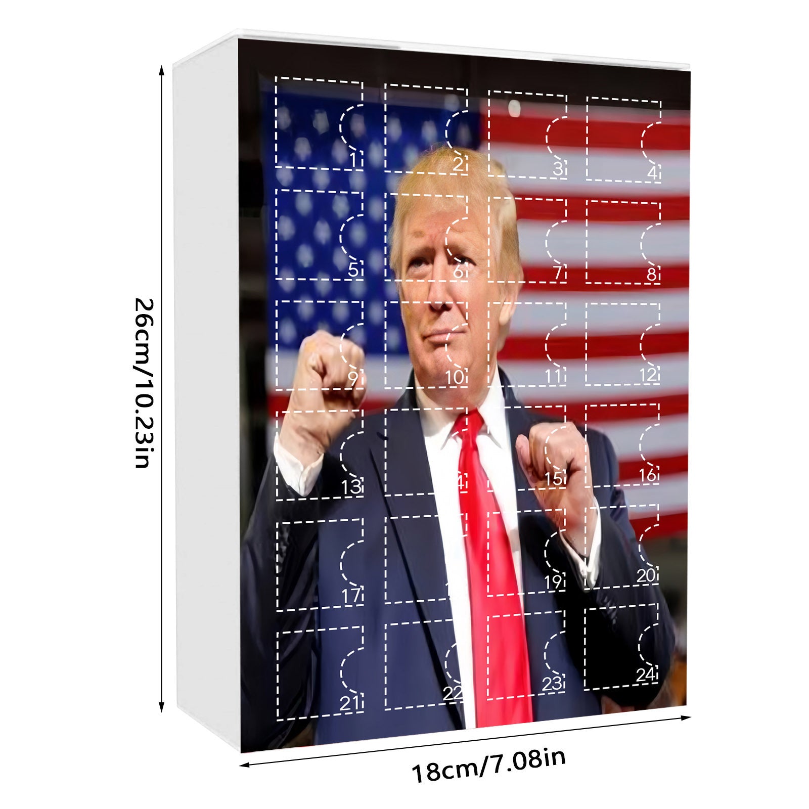 Trump Themed 24-Day Advent Countdown Calendar - Holiday Decor