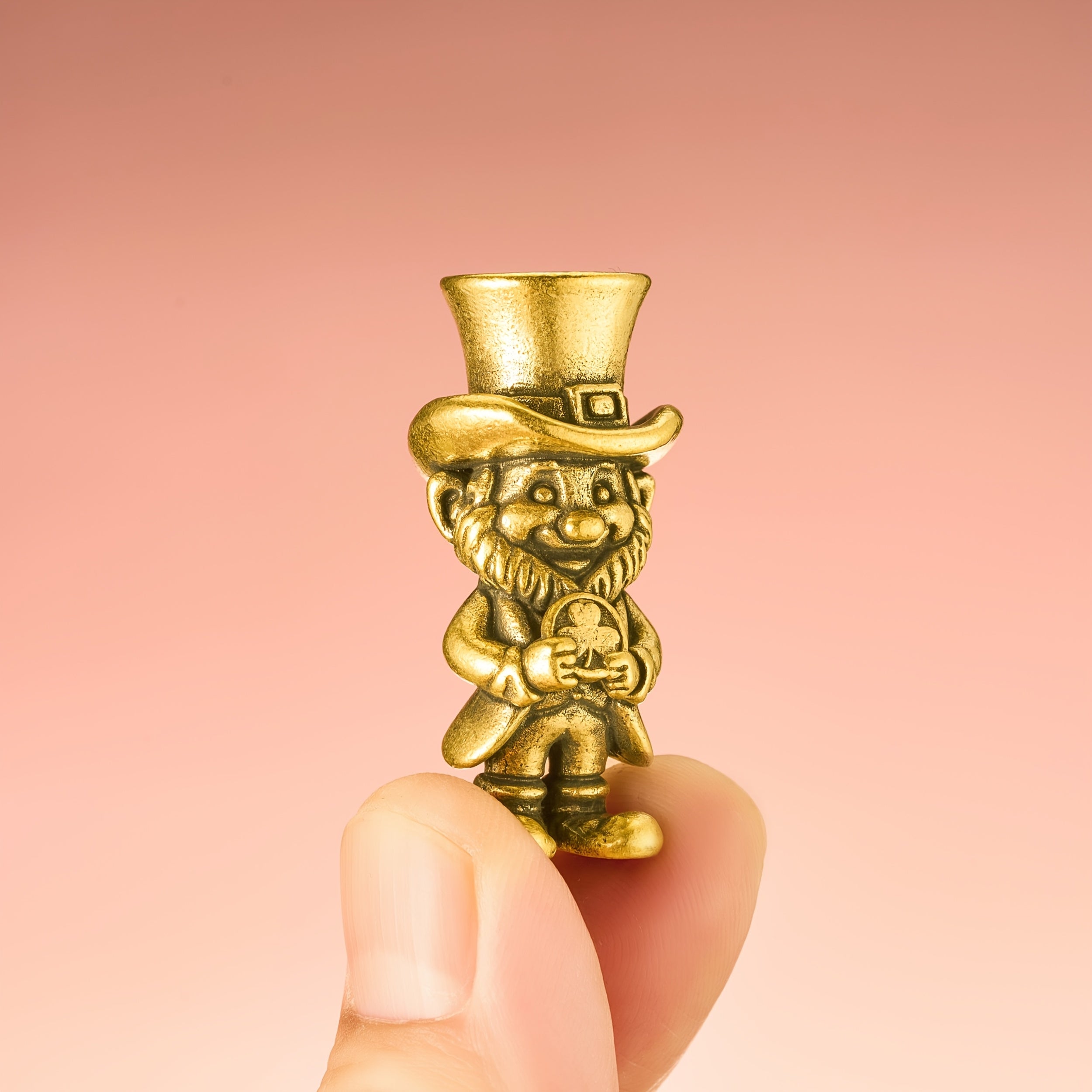 Brass Leprechaun Statue – Lucky Irish Collectible Figurine