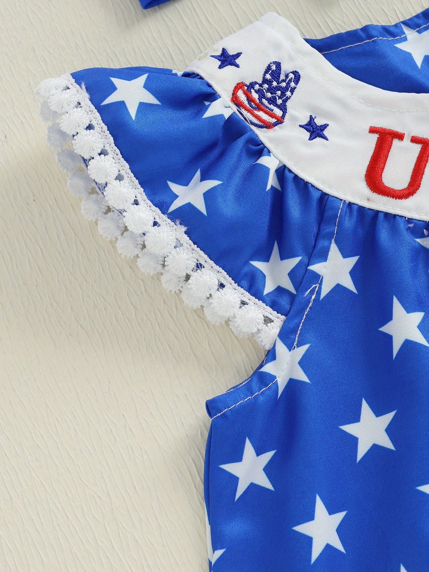 4th July Baby Outfit - Red White Blue Toddler Set