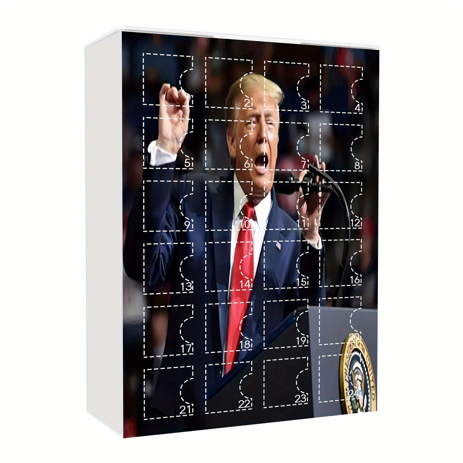 Trump Themed 24-Day Advent Countdown Calendar - Holiday Decor