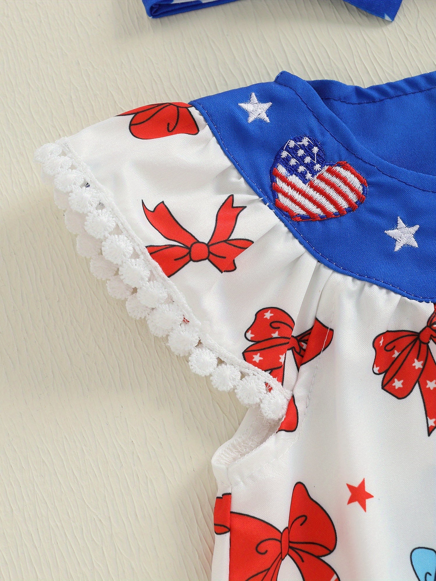 4th July Baby Outfit - Red White Blue Toddler Set