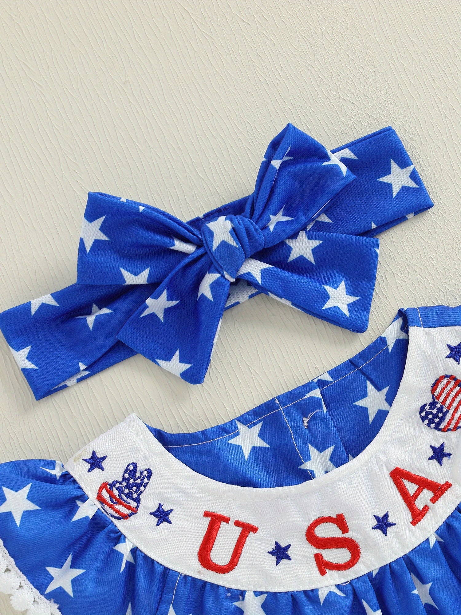 4th July Baby Outfit - Red White Blue Toddler Set