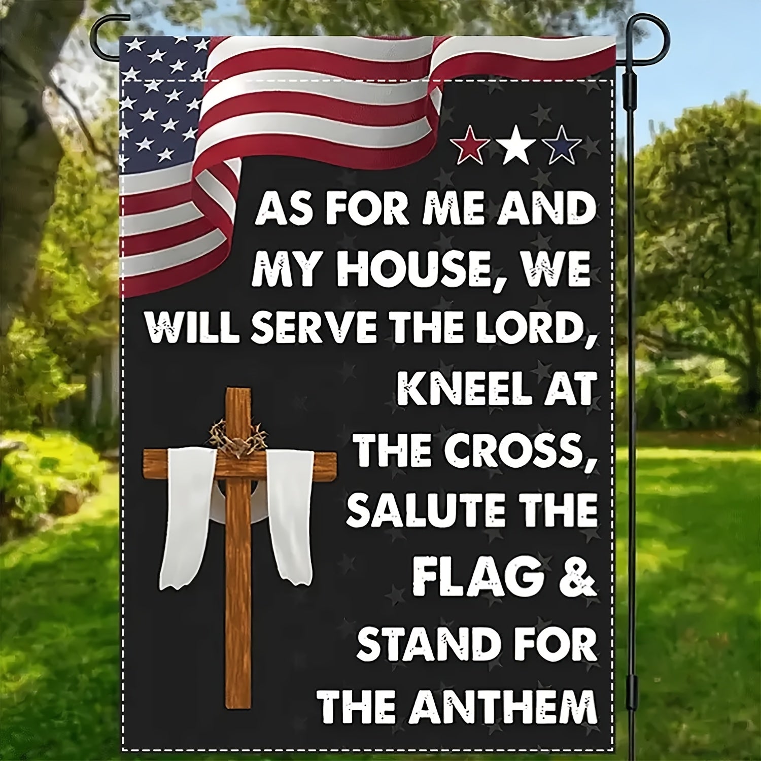 Only Jesus Can Make America Great Again Garden Flag - 12x18in