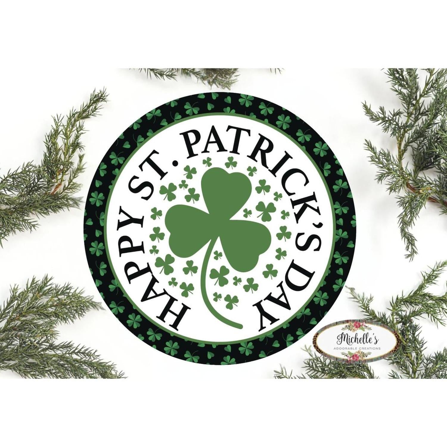Happy Saint Patrick's Day Clover Sign